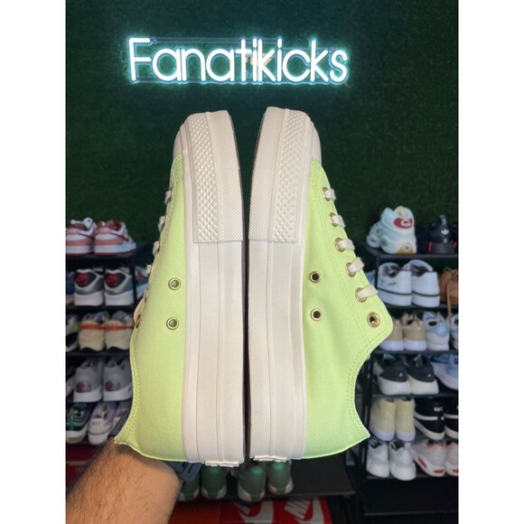 Converse CTAS OX Platform Womens Size 9 Shoes‎ Green White Sneakers A09913F - Picture 6 of 8